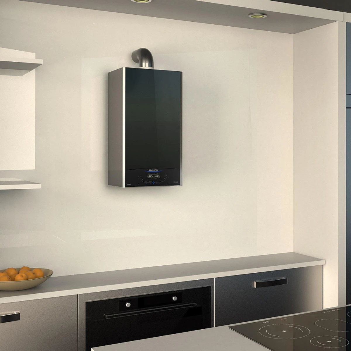 Centrala termica in condensare Ariston Alteas One+ Net 35, 35 kW, Touchscreen, Wi-Fi, Schimbator inox, IPX5D, Kit evacuare inclus [4]