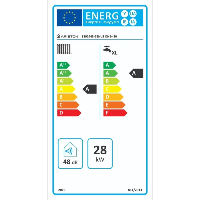 Centrala termica in condensare Ariston Genus One+ 30, 30 kW, Touchscreen, Wi-Fi, Schimbator inox, IPX5D, Kit evacuare inclus [7]