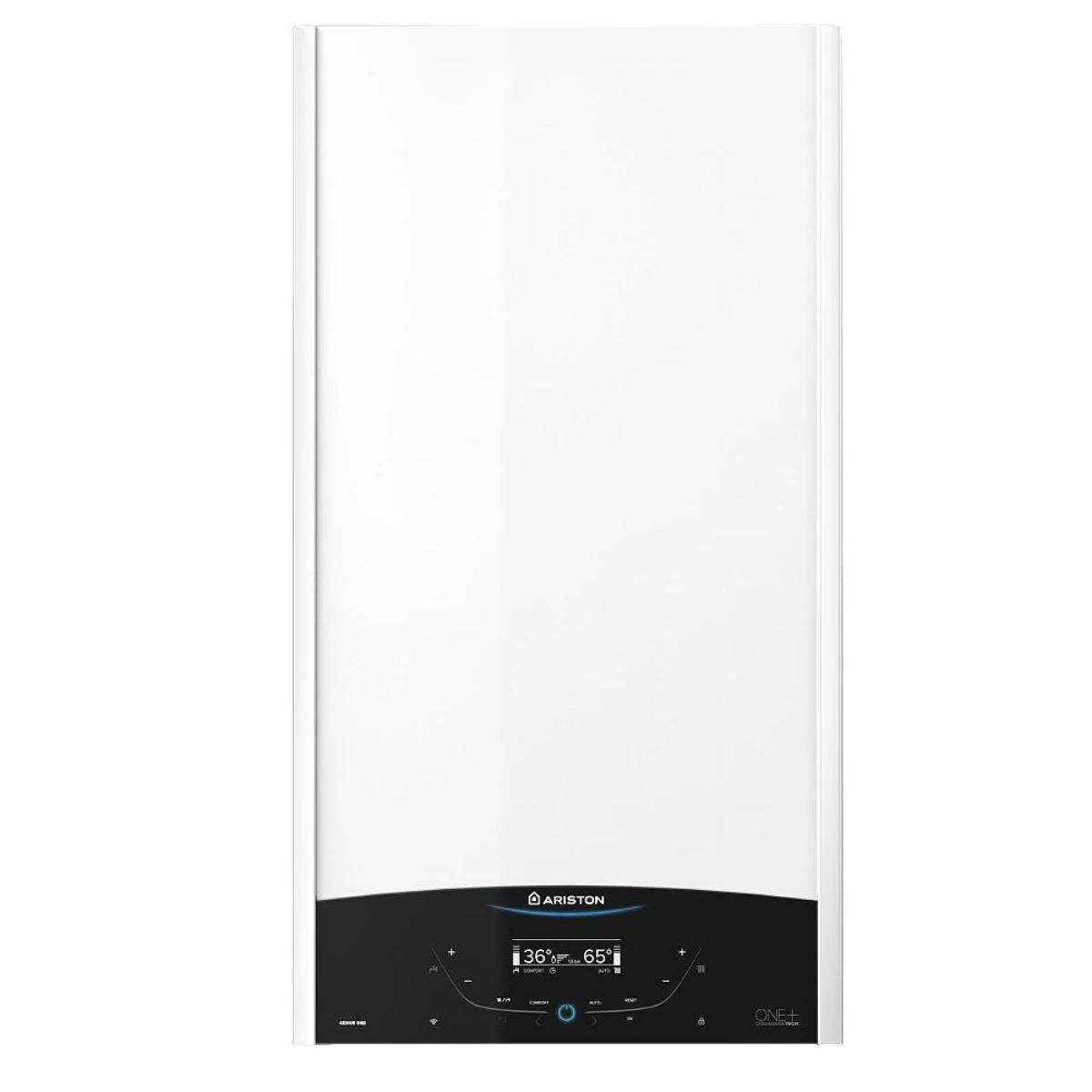 Centrala termica in condensare Ariston Genus One+ 35, 35 kW, Touchscreen, Wi-Fi, Schimbator inox, IPX5D, Kit evacuare inclus [1]