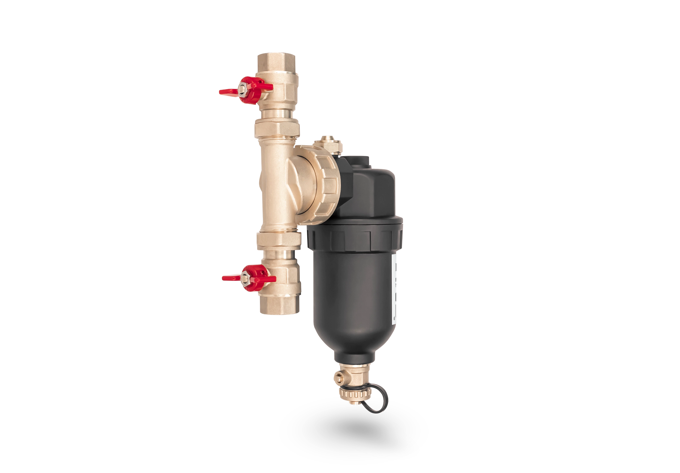 Filtru anti-magnetită și impurități Homplex MF12000, magnet Neodim 12000 Gauss, separator ciclonic, racord 3/4" [9]