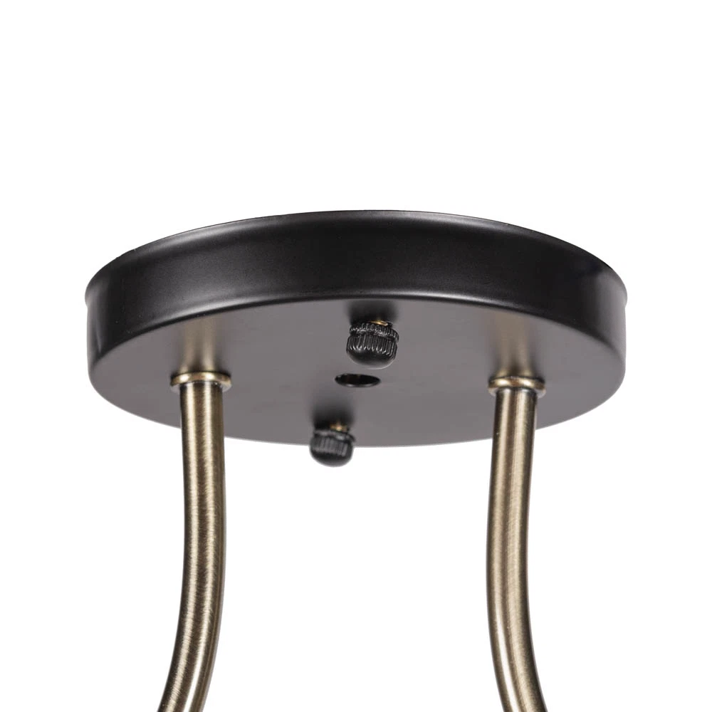 Lustra Erste Smoky Negru + Auriu, 2xE27, IP20 [4]