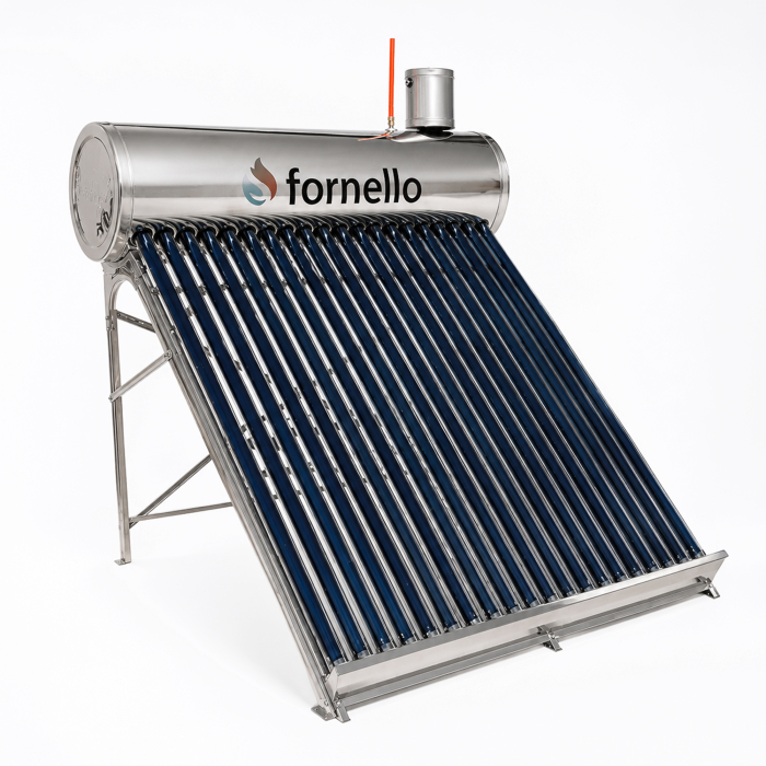 Panou solar nepresurizat Fornello 165L, 20 tuburi vidate, rezervor inox si vas flotor 5L [3]