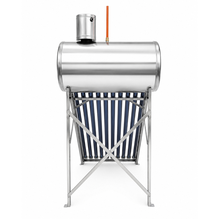 Panou solar nepresurizat Fornello pentru apă caldă, rezervor inox 82 Litri, 10 tuburi vidate, vas flotor 5 Litri [5]