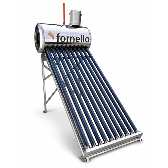 Panou solar nepresurizat Fornello pentru apă caldă, rezervor inox 82 Litri, 10 tuburi vidate, vas flotor 5 Litri [3]