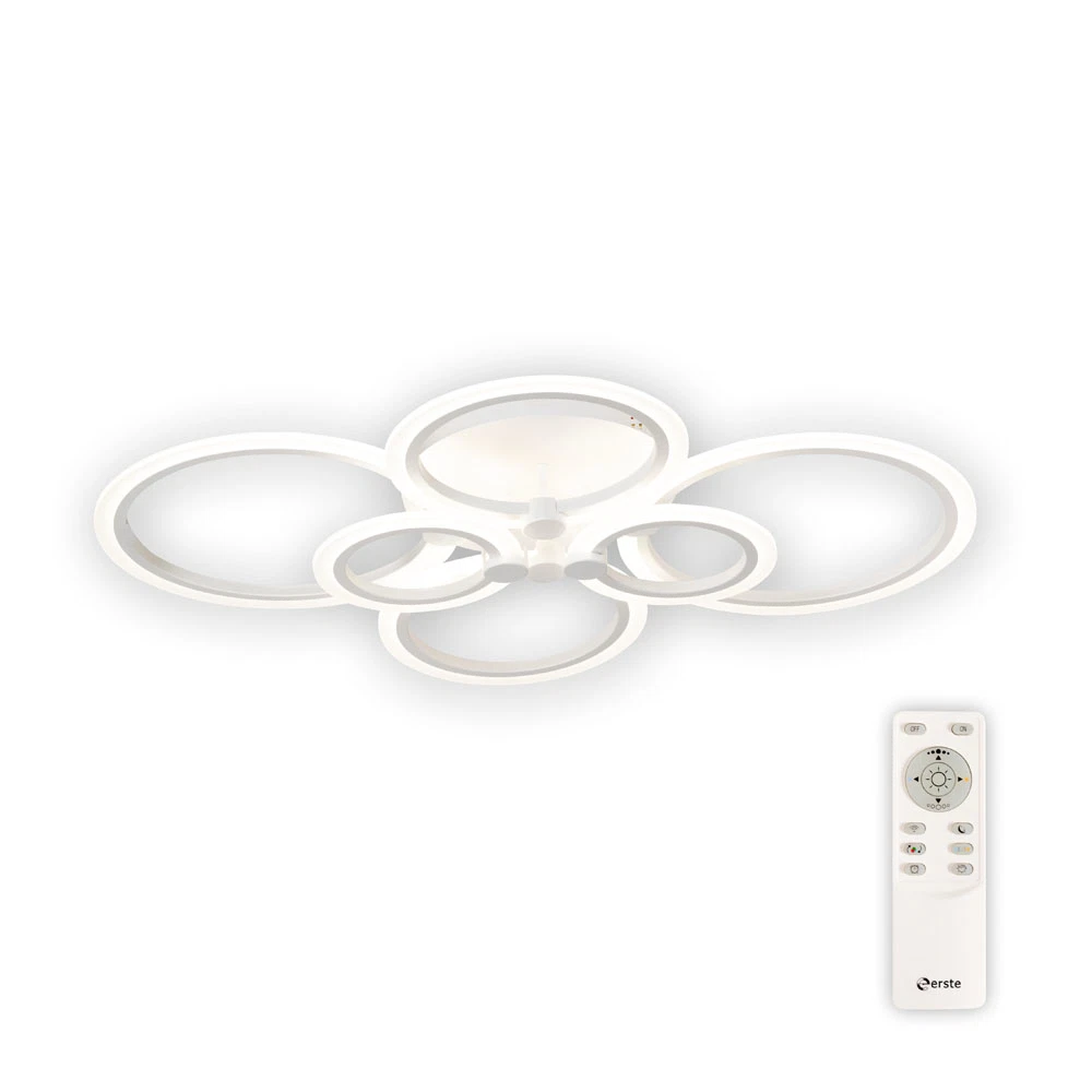 Plafoniera LED Erste Europe 140W, 3CCT, cu telecomanda, alb, iluminat interior modern [4]