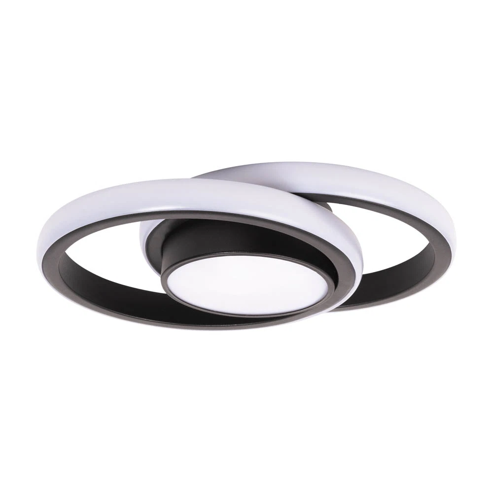 Plafoniera LED Erste Vista 38W, IP20, negru, design modern [2]