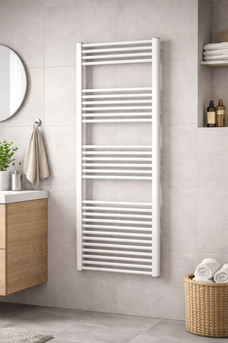 Radiator portprosop din oțel Fornello Premium Straight 400x1750 mm, alb, vertical [2]