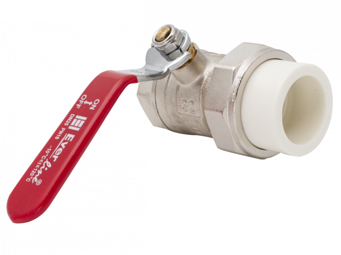 Robinet din alama cu maner Ermetiq PPR-LB3211F 1" FI cu olandez PPR Ø32 [2]