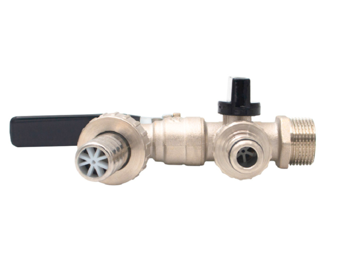 Robinet dublu serviciu din alama Ermetiq RB-RA34D 3/4" cu doua iesiri [4]