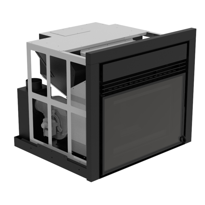 Șemineu încastrabil pe peleți Fiama INSERT 11 kW, Wi-Fi, focar din fontă [2]