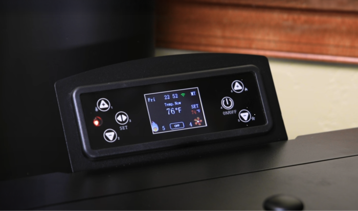 Semineu (soba) pe peleti Fornello SOPHIA WI-FI 11 kW, Ivory, telecomanda, Wi-Fi, aprindere electrica, pentru 110 mp [10]