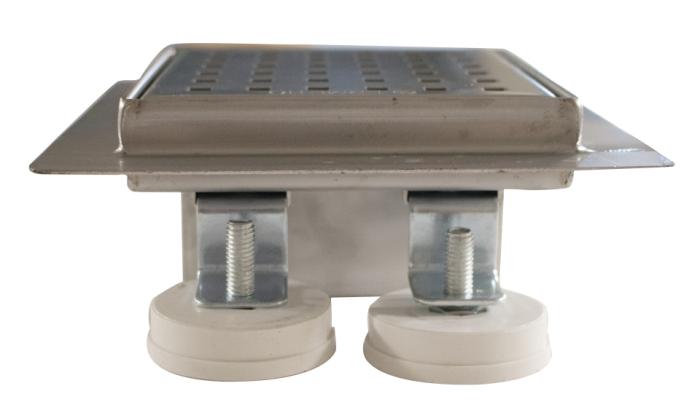 Sifon de pardoseala Ermetiq POINTS din inox, iesire laterala Ø40/50 mm, 120 x 120 mm, VEN-S5012D [2]