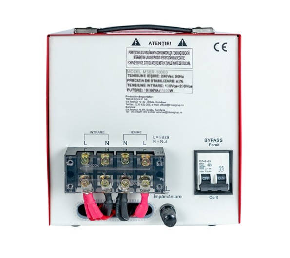 Stabilizator monofazic de tensiune Conter MSER-10000 V2, 10000 VA / 7500 W, cu servomotor, 230V [4]