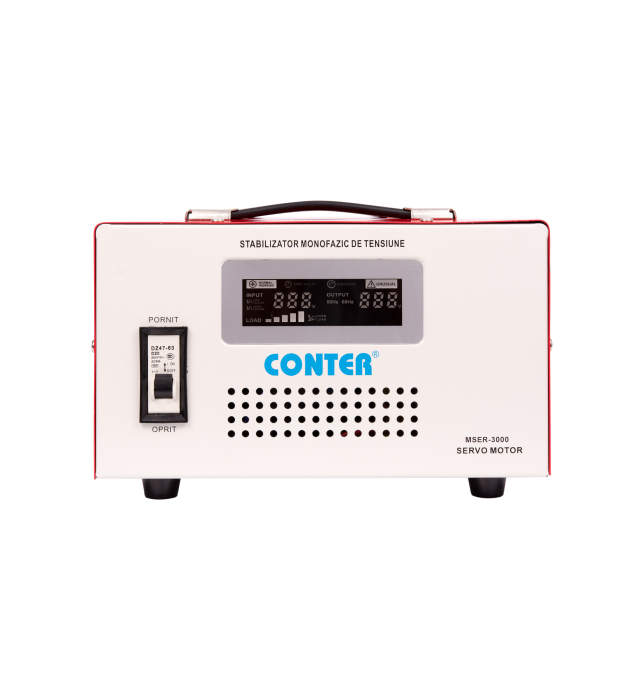 Stabilizator monofazic de tensiune Conter MSER-5000 V2, 5000 VA / 3750 W, cu servomotor, 230V [2]