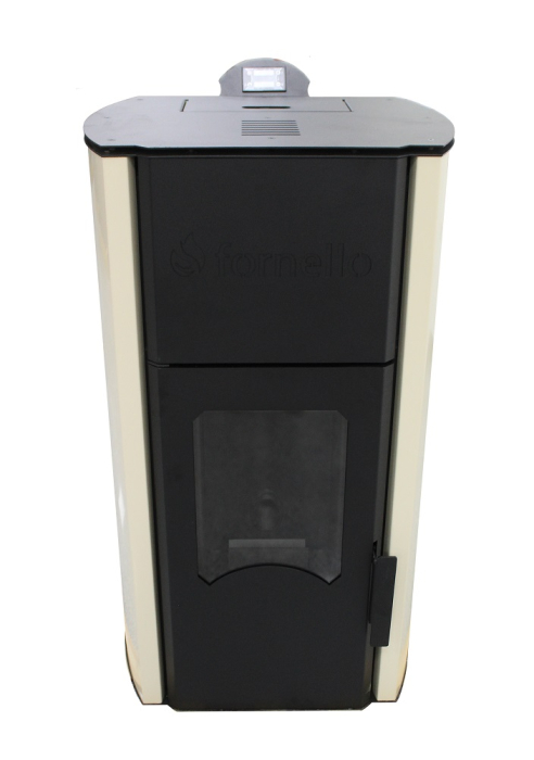 Termoșemineu centrală pe peleți Fornello Royal Ivory 30 kW, complet echipat [3]