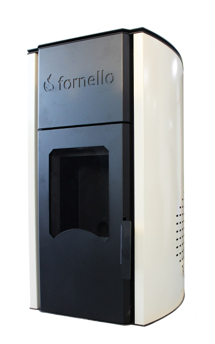 Termoșemineu centrală pe peleți Fornello Royal Ivory 30 kW, complet echipat [2]