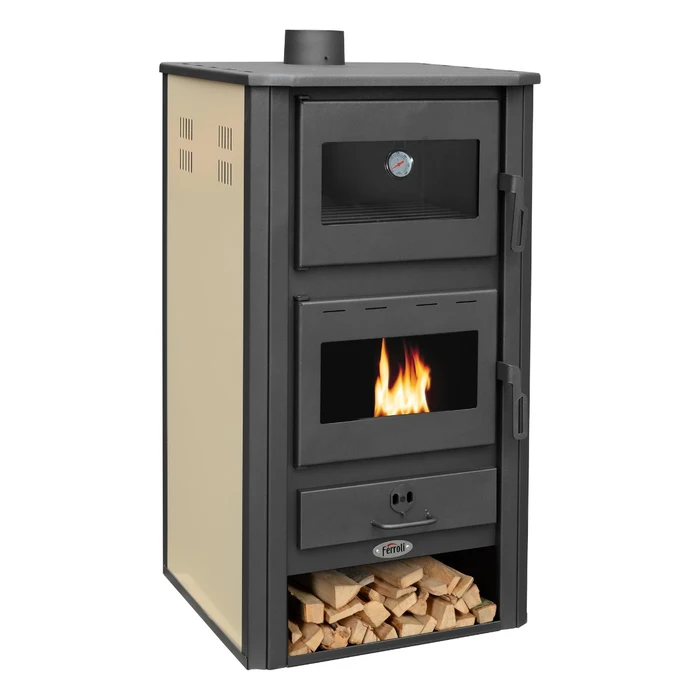 Termosemineu pe combustibil solid Ferroli PADOVA H 18 kW cu cuptor, pentru instalatii cu radiatoareTermosemineu pe combustibil solid Ferroli PADOVA H 18 kW cu cuptor, pentru instalatii cu radiatoare [2]