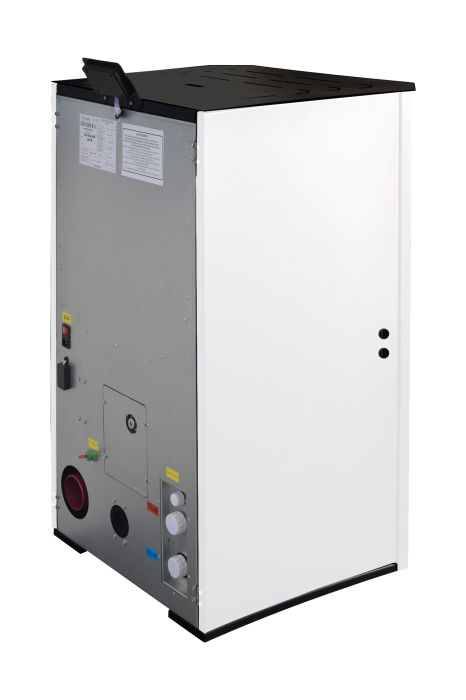 Termosemineu pe peleti Fornello EVA 30 kW, Wi-Fi, pompa, vas expansiune, tiraj fortat, alb [3]