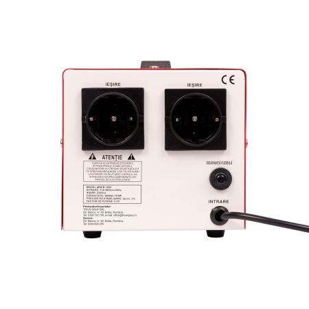 Stabilizator monofazic de tensiune Conter MSER-1000 V2, 1000 VA / 750 W, cu servomotor, 230V [5]