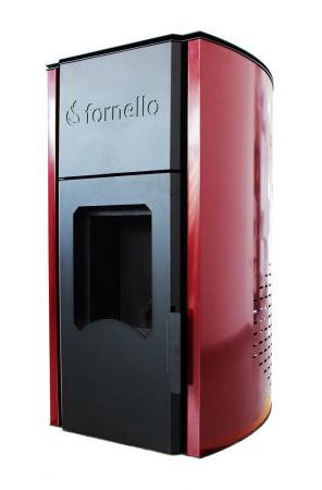 Termoșemineu centrală pe peleți Fornello Royal Bordeaux 25 kW, complet echipat [1]
