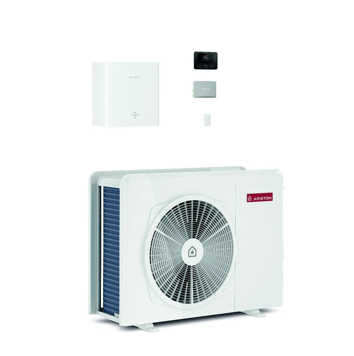 Pompe de caldura - Pompă de căldură Ariston NIMBUS M HYBRID UNIVERSAL 50 NET R32, monobloc aer-apă, 5 kW, încălzire, răcire și apă caldă