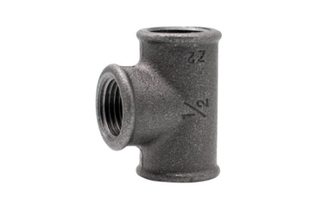Tevi si fitinguri - Teu fontă neagră Everpro 130, 1/2", filet interior, pentru instalații sanitare și termice