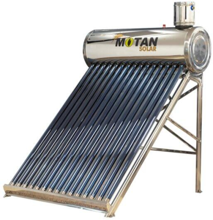 Energie verde - Pompe de caldura - Panou solar apă caldă Motan 150 Litri, 15 tuburi vidate, rezervor inox, sistem nepresurizat