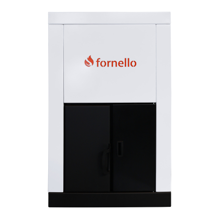 Cazane si termoseminee pe peleti - Centrală pe peleți Fornello Eco Energy 25 kW, complet echipată, arzător din fontă