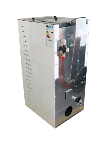 Termoșemineu pe peleți Fornello Camino Rossi 35 kW, pompă Grundfos, arzător inox [4]