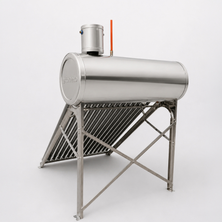 Panou solar nepresurizat Fornello pentru apă caldă, rezervor inox 122 Litri, 15 tuburi vidate, vas flotor 5 Litri [3]