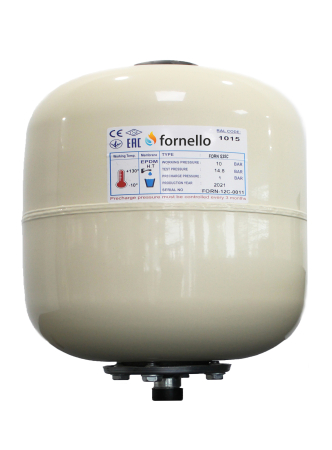 Vase de expansiune - Vas de expansiune solar Fornello 35 Litri, vertical, 10 bar, membrană EPDM, culoare Ivory