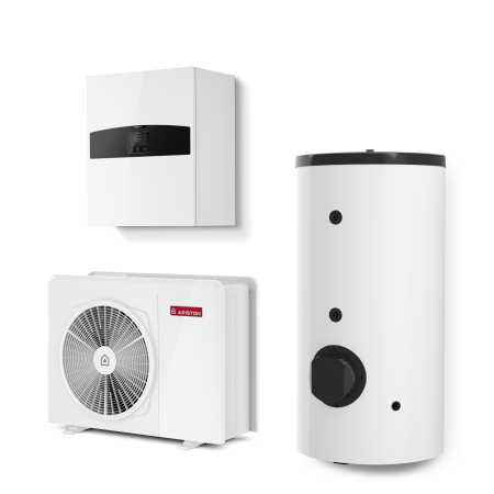 Pompe de caldura - Pompa de căldură Ariston NIMBUS FLEX 50 M NET R32, 7,5 kW, încălzire, răcire și apă caldă menajeră, Wi-Fi integrat