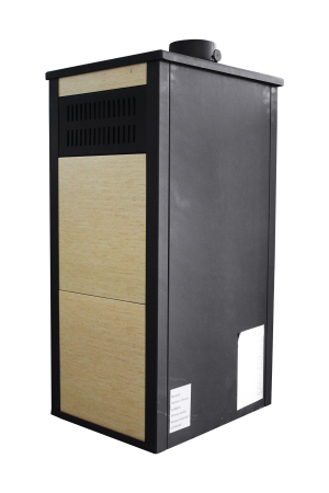 Șemineu (Sobă) pe combustibil solid Fornello Konzul LM N Ivory 7–9 kW, plită și grătar din fontă [5]