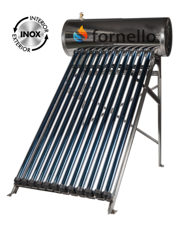 Panouri solare - Panou solar presurizat compact Fornello SPP-470-H58/1800-12-C, boiler inox 109 Litri, 12 tuburi vidate Heat Pipe