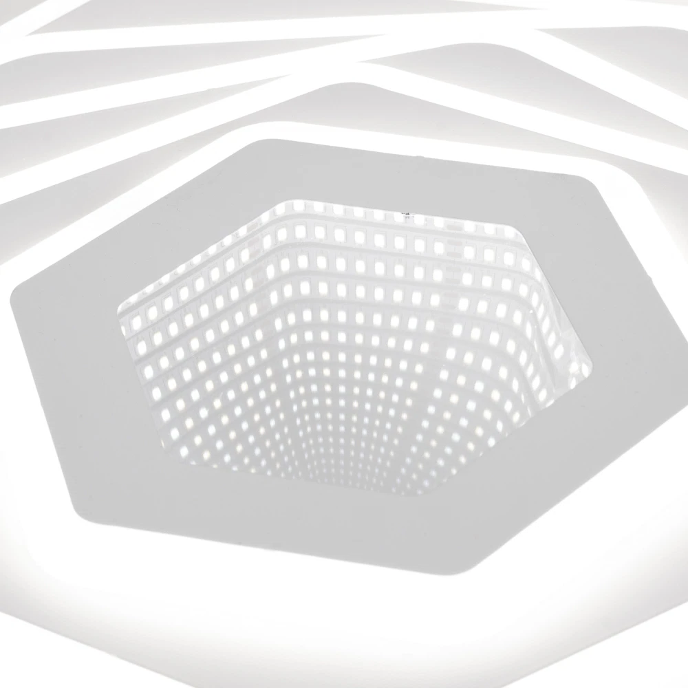 Plafoniera LED Erste Infinity 112W, 3CCT, cu telecomanda, alb, iluminat interior modern [2]