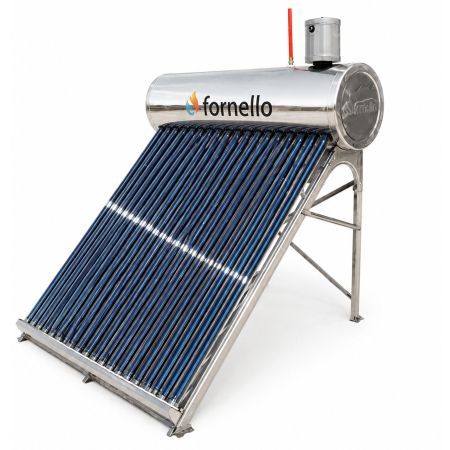 Panou solar nepresurizat Fornello pentru apă caldă, rezervor inox 150 Litri, 18 tuburi vidate, vas flotor 5 Litri [6]