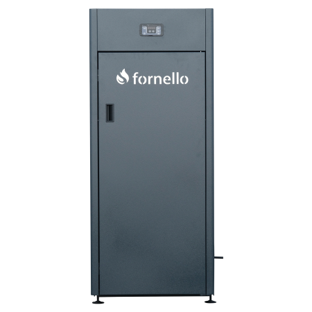 Cazane si termoseminee pe peleti - Centrală termică pe peleți Fornello King Plus 35 kW cu pompă, vas de expansiune și buncăr 145 kg