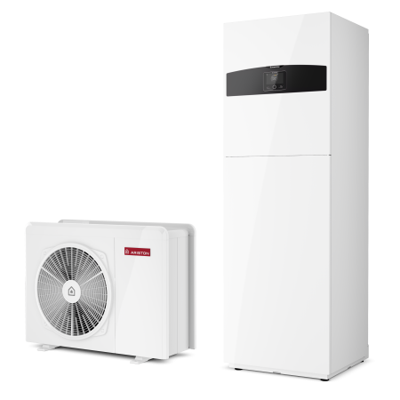 Pompe de caldura - Pompa de căldură Ariston NIMBUS COMPACT 80 M-T NET R32, trifazată, încălzire/răcire/ACM, boiler 180 Litri, Wi-Fi, A+++
