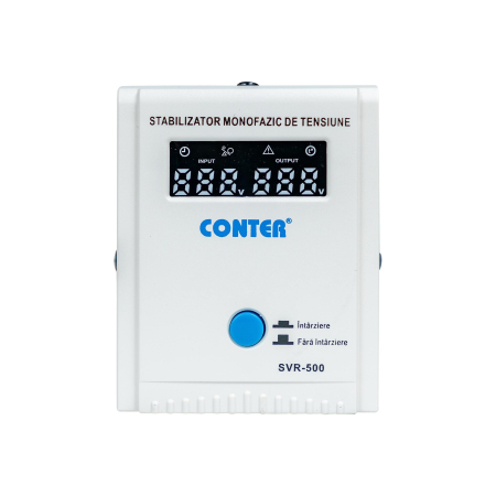 Stabilizator monofazic de tensiune cu releu Conter SVR-1000, 1000 VA / 750 W, 230V [2]