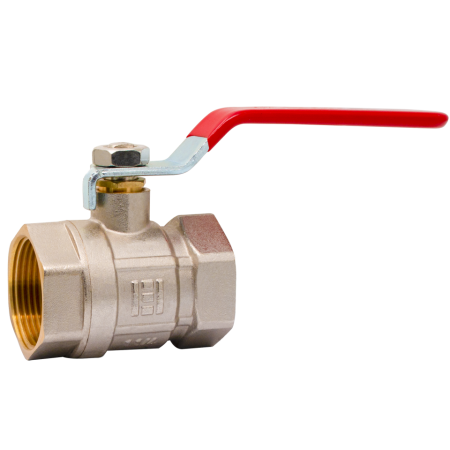 Robineti de trecere pentru apa - Robinet sferic din alama cu maner Ermetiq RM-LFF114A 1-1/4" FF, PN40