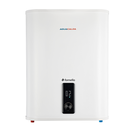 Preparatoare pentru apa calda menajera - Boiler electric Fornello AQUACALDA Flat 100 Litri, 2000 W, montaj vertical sau orizontal, afișaj digital