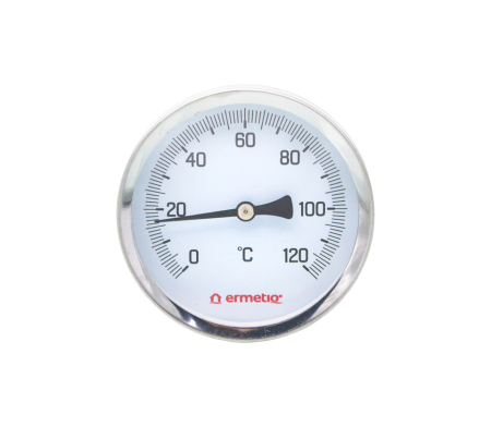 Accesorii pompe - Termometru de imersie axial Ø63 mm cu tijă 50 mm, 0–120°C
