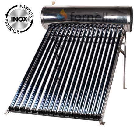 Panouri solare - Panou solar presurizat compact Fornello SPP-470-H58/1800-18-C, boiler inox 160 Litri, 18 tuburi vidate Heat Pipe