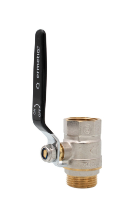 Robineti de trecere pentru apa - Robinet sferic din alama Ermetiq ER-LDMF11A 1" MF cu maner