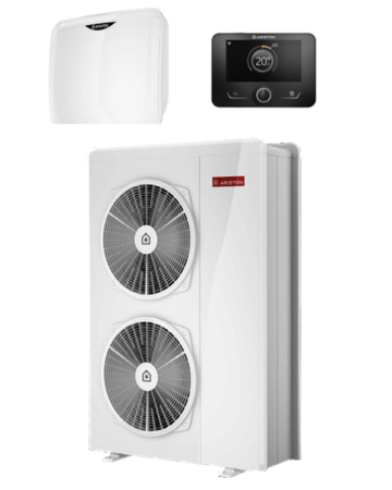 Pompe de caldura - Pompă de căldură Ariston NIMBUS POCKET 150 M-T NET R32, trifazată, încălzire/răcire/ACM, putere A7/W35 până la 17,65 kW