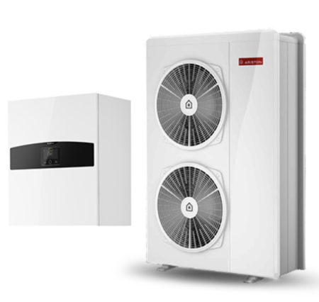 Pompe de caldura - Pompa de căldură Ariston NIMBUS PLUS 120 M-T NET R32, 14.3 kW A7/W35, trifazată, încălzire, răcire și apă caldă menajeră