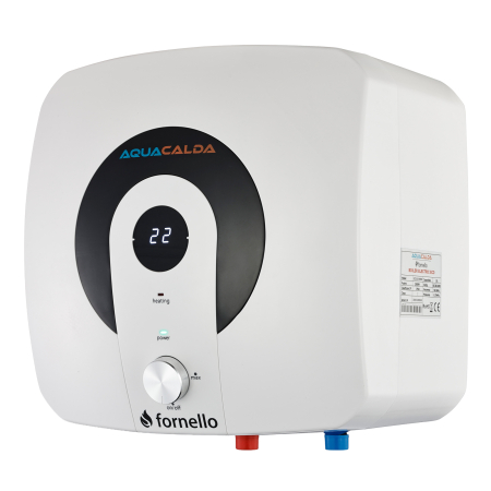 Boiler electric Fornello AQUACALDA ECO 6 Litri, montaj deasupra chiuvetei, 2000 W, afișaj digital [1]