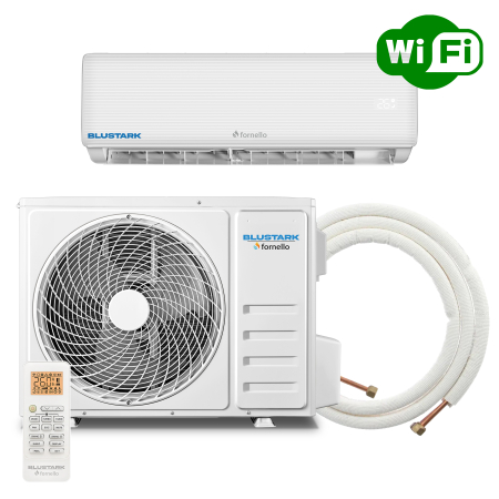 Aparate aer conditionat rezidential - Aer conditionat Fornello BluStark FAN 24 CB, 24000 BTU, Inverter, A++, Wi-Fi, kit instalare inclus