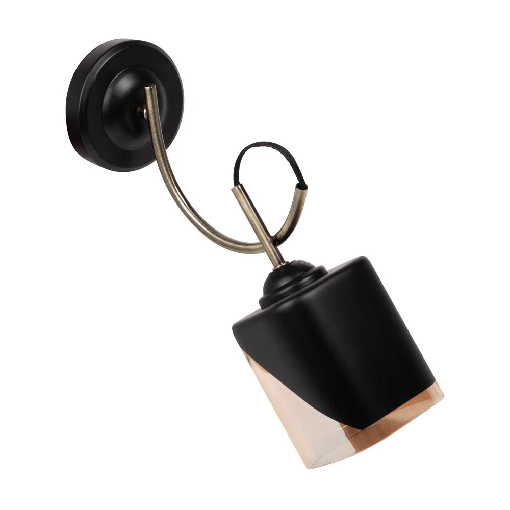 Aplica Erste Smoky Negru + Auriu, 1xE27, IP20, fara bec inclus [1]