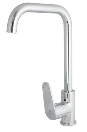 Baterii sanitare - Baterie bucatarie Ermetiq cu pipa 90°, monocomanda, finisaj crom